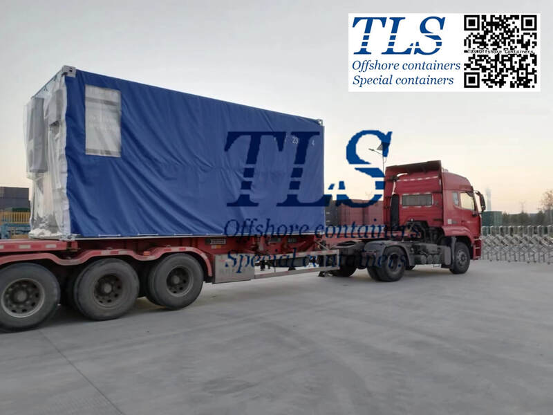 BESS container delivery, from TLS energy international, with HVAC, FFS