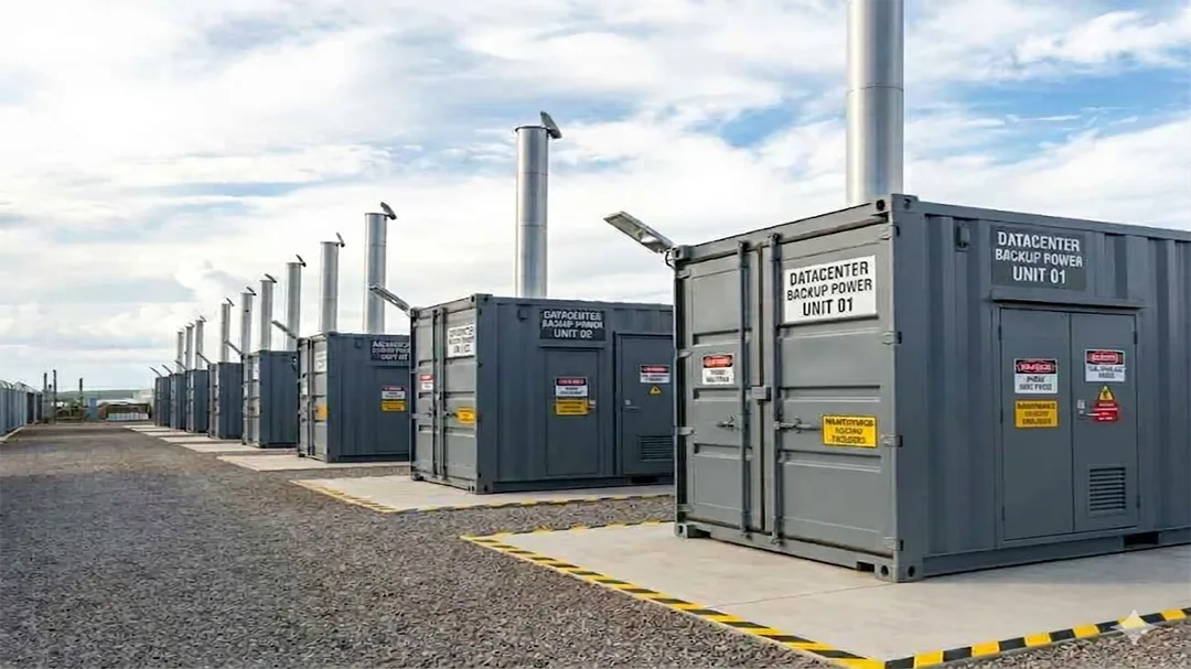 generator container for data center, genset container