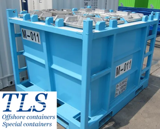 Offshore cutting skip, waste skip, mud skip