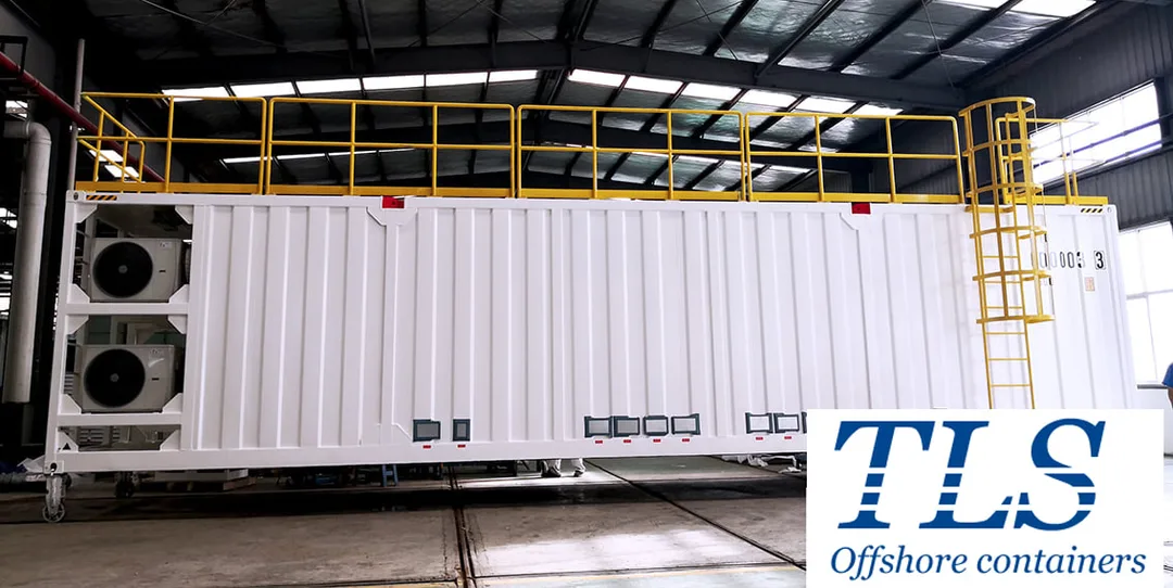 Offshore zone 1 / zone 2 rated pressurised container / mud logging cabin (A60 rated, ATEX), MWD cabin, MCC shelter, ATEX container, temporary refuge, safe haven, toxic gas refuge, mud logging unit