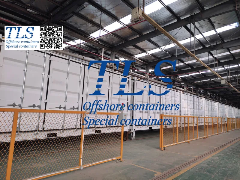 BESS enclosure manufacturing in TLS factory, semi-integrated BESS container enclosure manufacturing by tls
