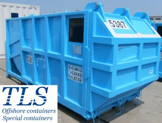 Offshore cutting skip, waste skip, mud skip