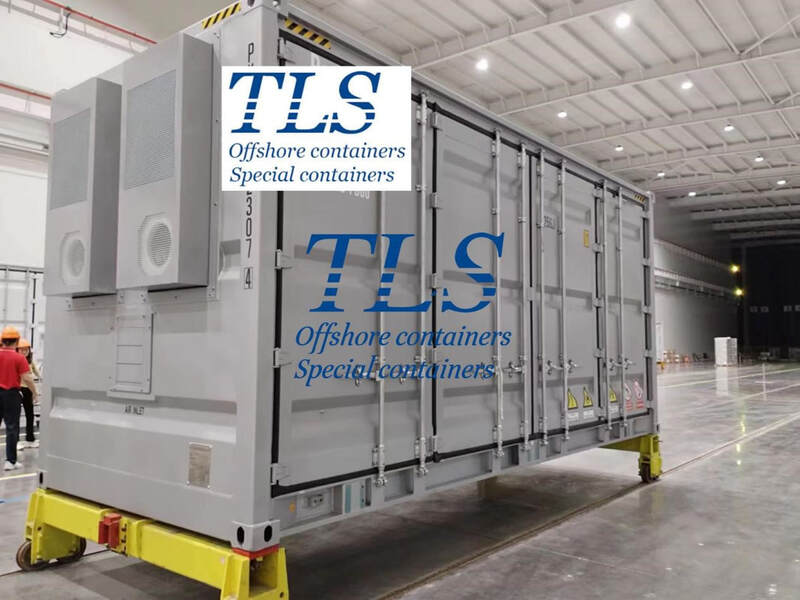 BESS enclosure with HVAC, semi-integrated BESS solutions