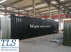 Waste water treatment system container, Sewage treatment plant container, TLS offshore containers