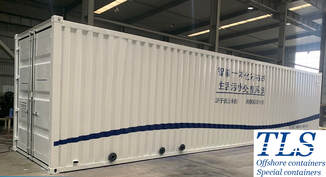 Containerised waste water treatment plant, STP container
