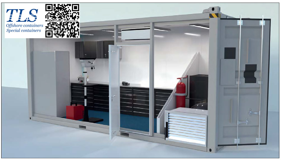 offshore workshop container, offshore laboratory container, DNV2.7-1 certified