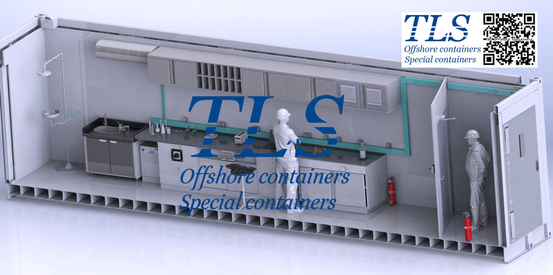 Ultra-Large offshore Laboratory shipping Container